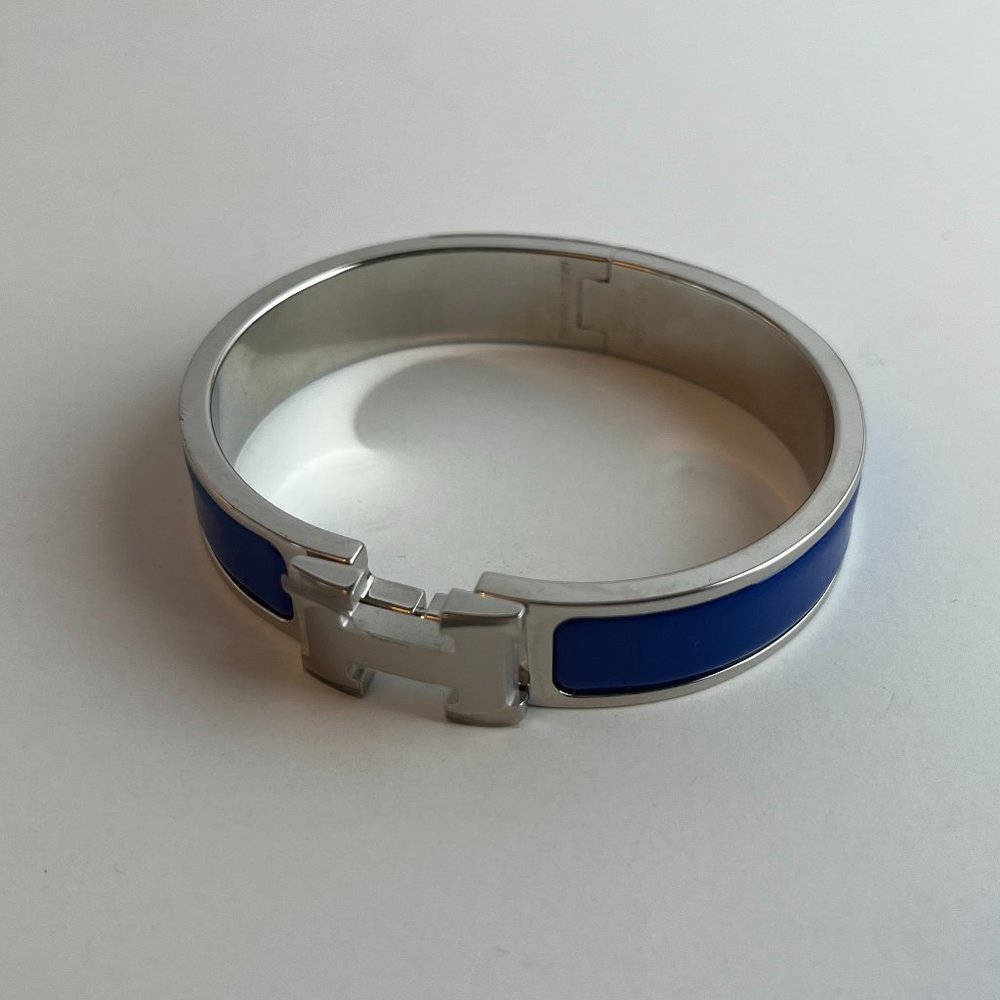 Hermes Blue H Bracelet